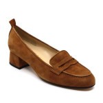 Brunate mocassin cognac suède 32216